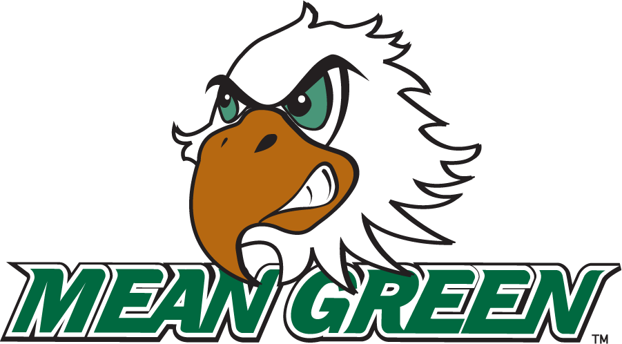 North Texas Mean Green 2003-2005 Mascot Logo v4 diy DTF decal sticker